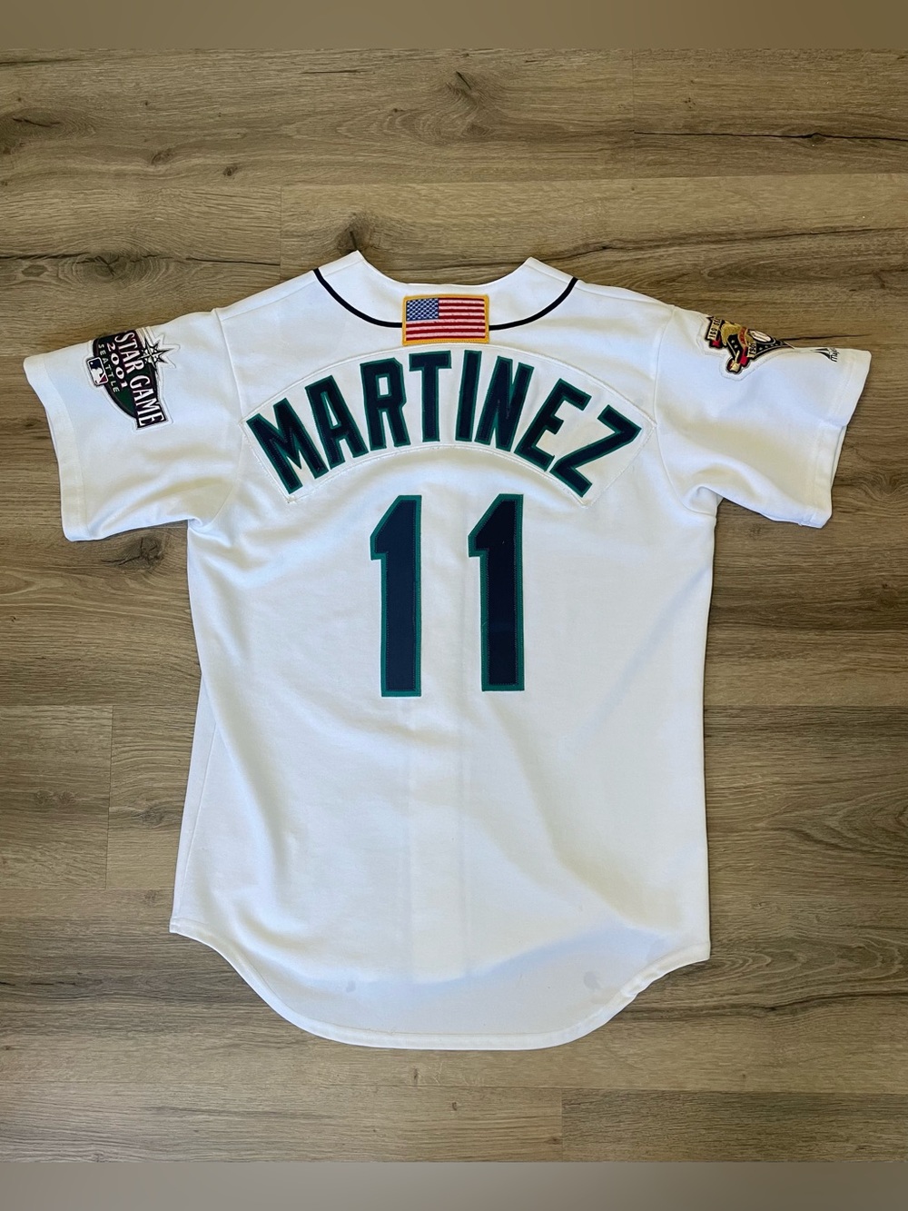Edgar Martinez Seattle Mariners Jersey 2001 All Star Game MLB Made In USA Size S